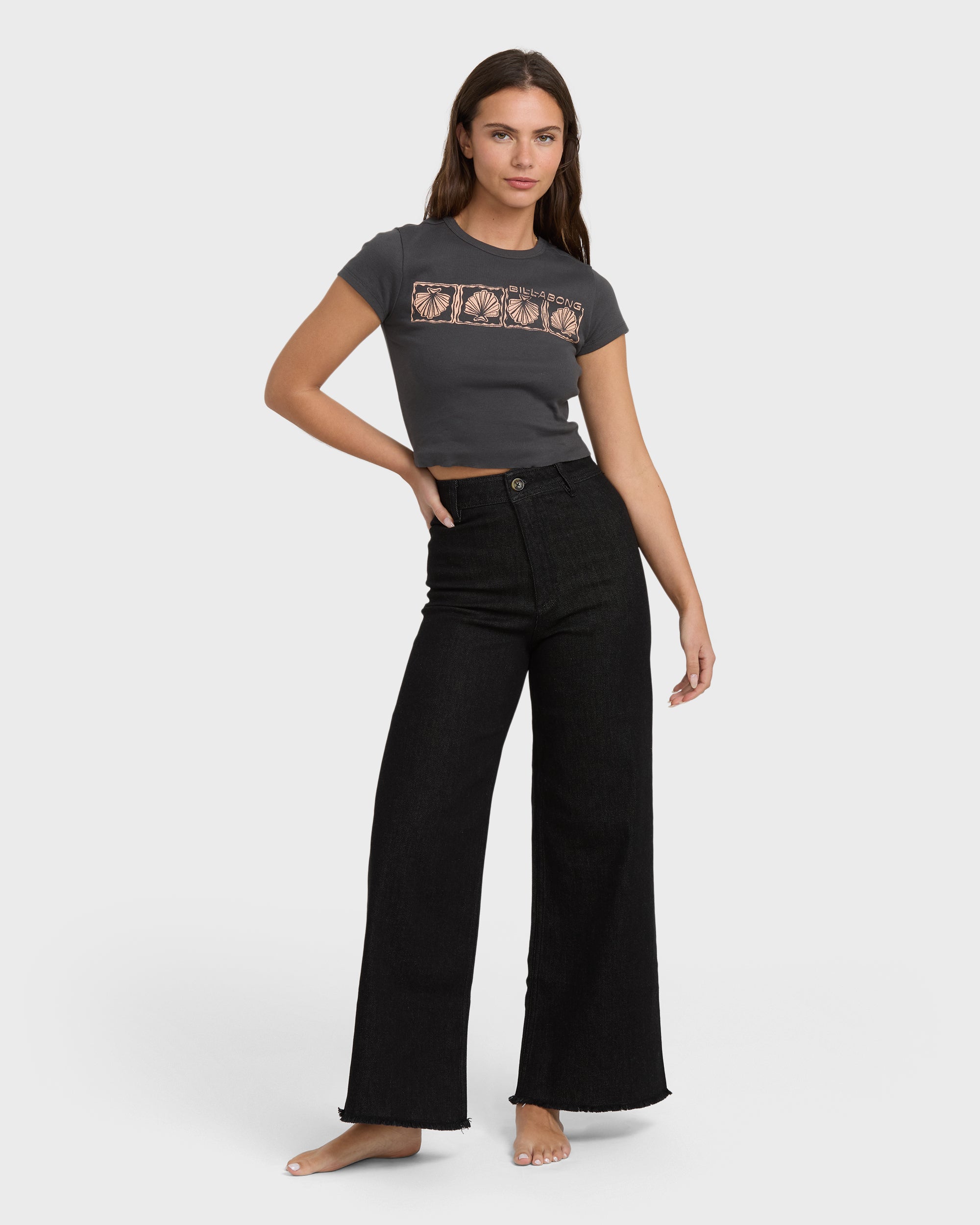 Free Fall High-Waist Pants - Black Rinse - Image 5
