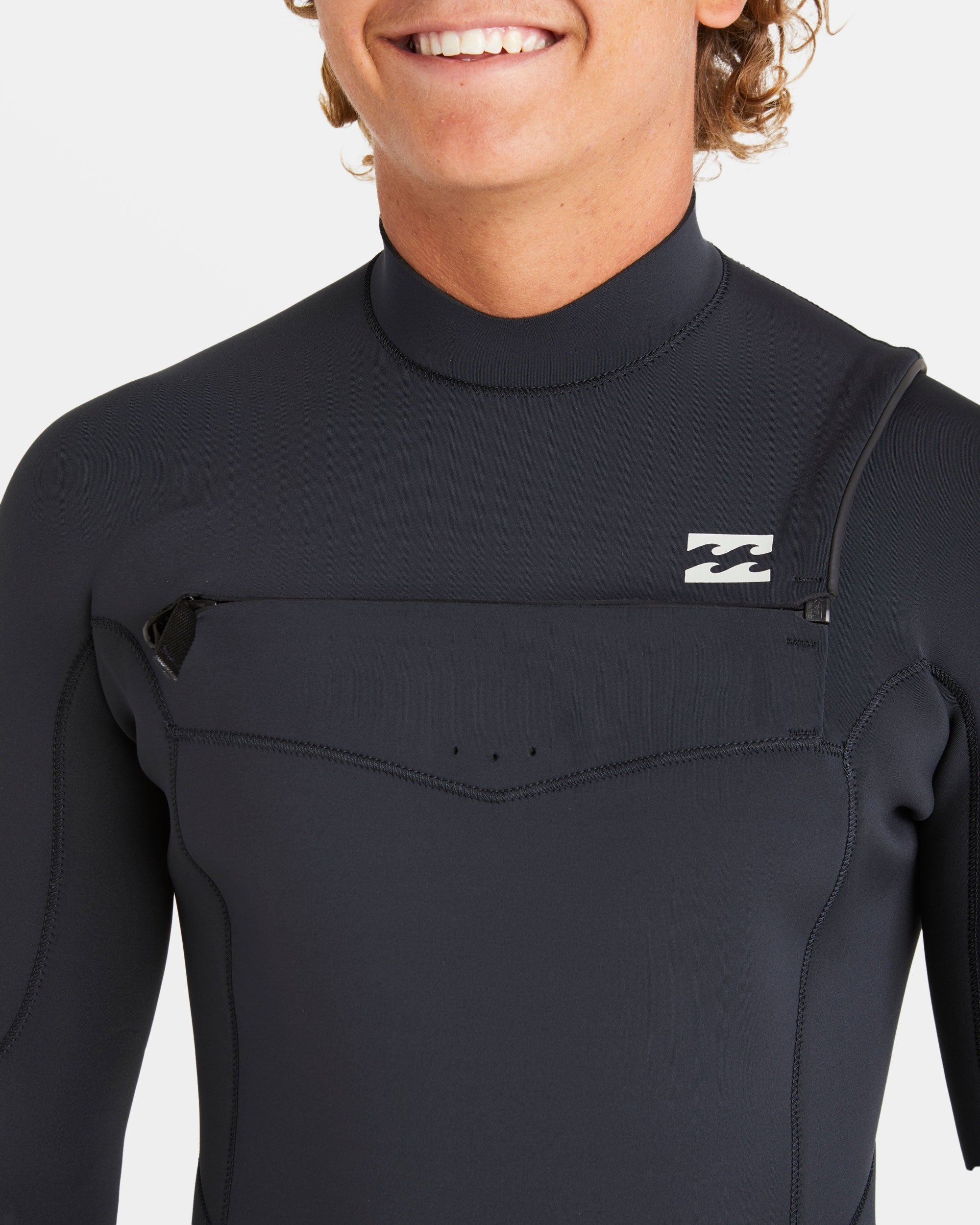 2/2mm Absolute Natural Upcycler GBS Chest Zip Long Sleeve Springsuit - Black